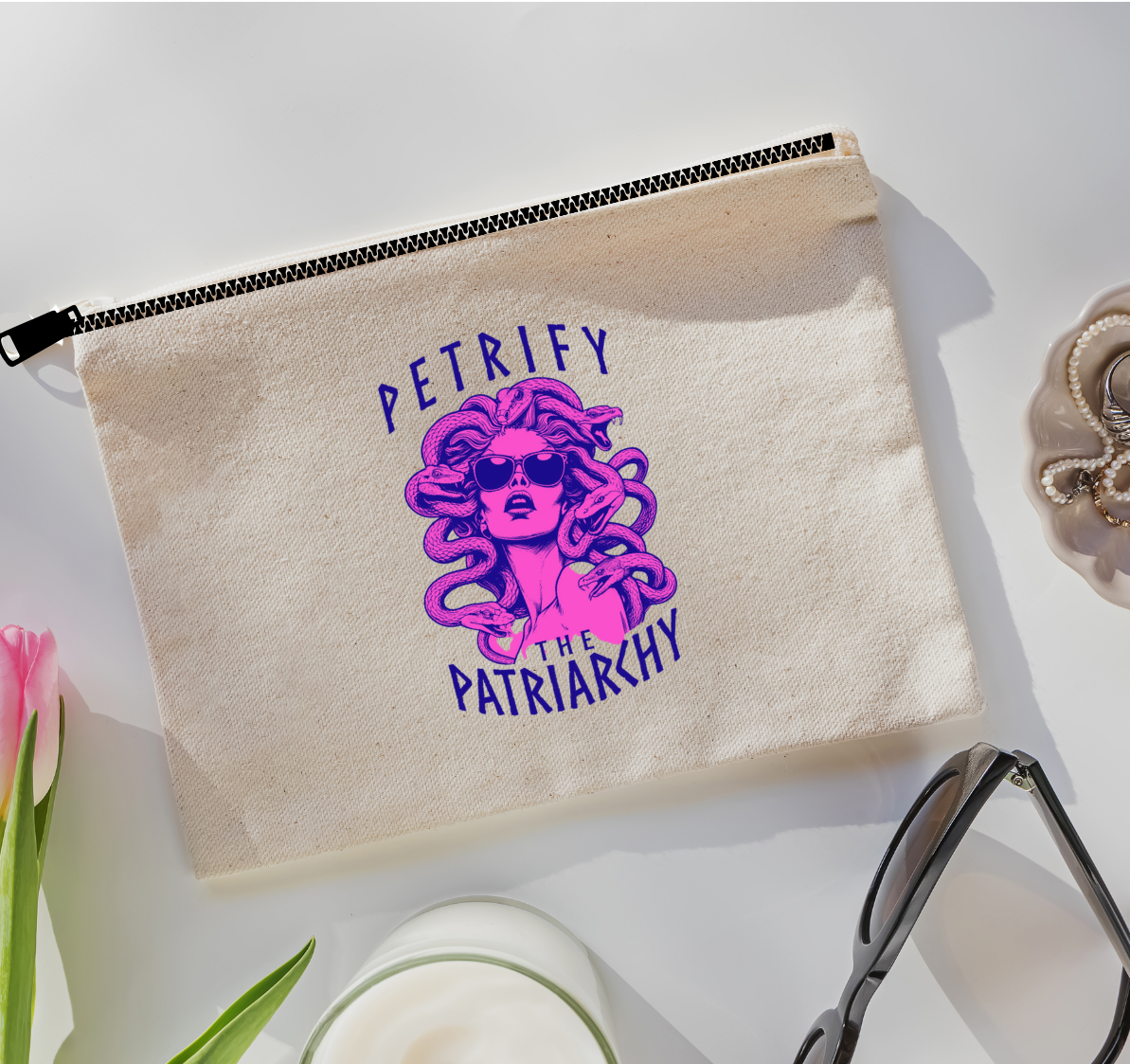 Petrify the Patriarchy Cosmetic Bag
