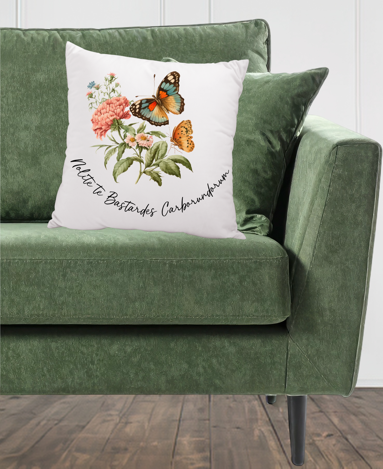 Nolite te bastardes carborundorum Throw Pillow Cover 20×20
